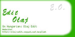 edit olaj business card